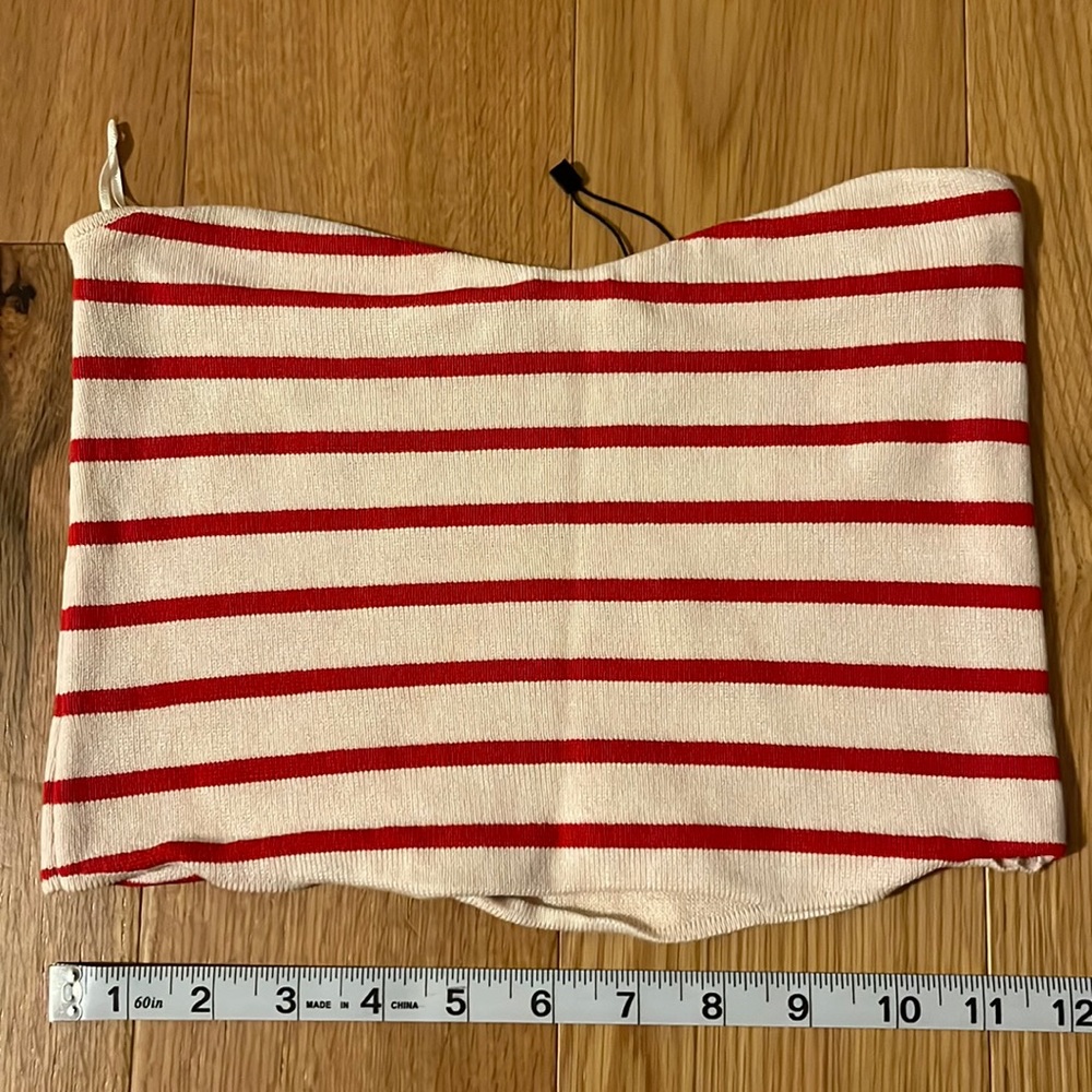 Zara Striped Bandeau Top